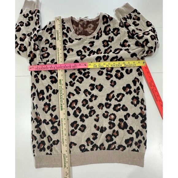 MOTHERHOOD Maternity Women's Size 2X Leopard Animal Print Pullover Sweater Soft - Picture 7 of 10